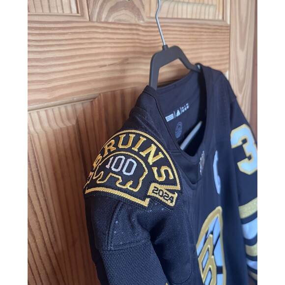 Adidas Boston Bruins Patrice Bergeron Authentic Jersey 100th Anniversary Size 52 - Picture 7 of 14